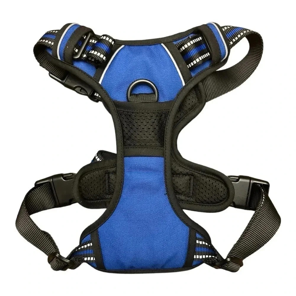 Rabbitgoo Blue Dog Harness for Medium Dogs Pet Walking